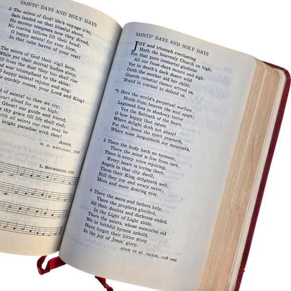 1953 Book Of Common Prayer and Hymnal Red Edition By John Wallace Suter - Picture 13 of 16